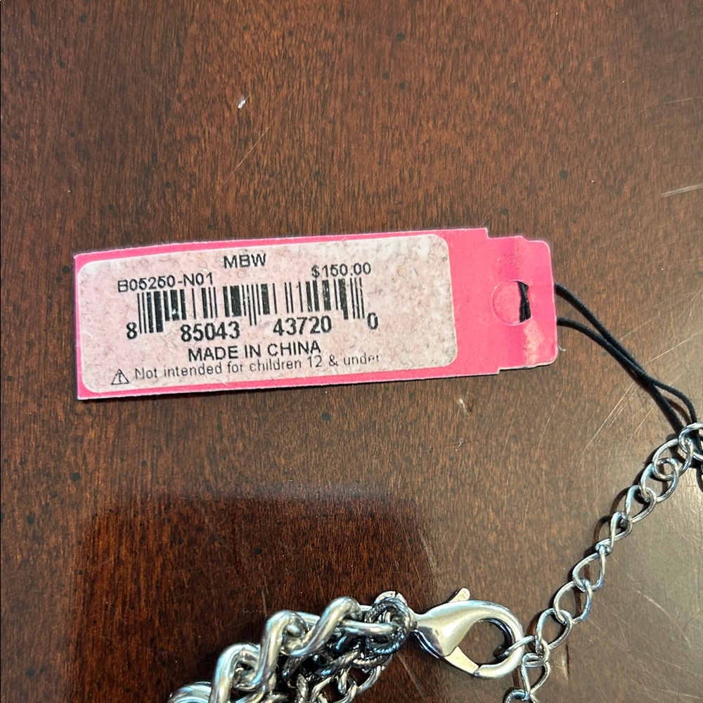 Betsey Johnson Silver and Black Statement Necklace - Picture 5 of 7